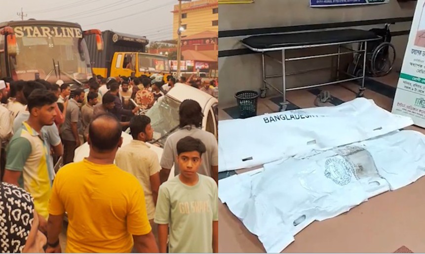 কুমিল্লায় যাত্রীবাহী বাসের ধাক্কায় একই পরিবারের ৩ জনসহ নিহত ৪